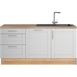 OPTIFIT Küche Ahus, 180 cm breit, ohne E-Geräte, Soft Close Funktion, MDF Fronten