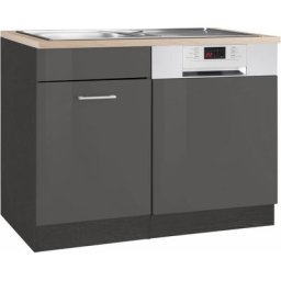 HELD MÖBEL Spülenschrank Utah Breite 110 cm, mit Tür/Sockel für Geschirrspüler