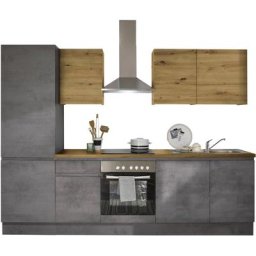 BASIC by Balculina Küche Adna, Breite 280 cm, wahlweise mit oder ohne E-Geräte