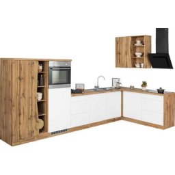 HELD MÖBEL Küche Bruneck, Stellbreite 380/180 cm breit, ohne E-Geräten, MDF Fronten