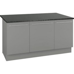 OPTIFIT Kochinsel Bern, mit durchgehender Arbeitsplatte als Theke, Breite 160 cm