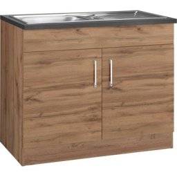 HELD MÖBEL Spülenschrank Colmar 100 cm, mit Metallgriff