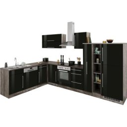 HELD MÖBEL Winkelküche Samos, ohne E-Geräte, Stellbreite 340/220 cm