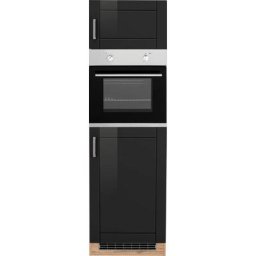 HELD MÖBEL Backofenumbauschrank Tinnum 60 cm breit, 200 cm hoch, Metallgriffe, MDF Fronten, für Backofen