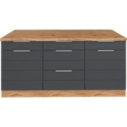 HELD MÖBEL Unterschrank Luhe 180 cm breit, für viel Stauraum, MDF-Fronten mit waagerechter Lisene