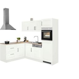 HELD MÖBEL Winkelküche Stockholm, Stellbreite 230/170 cm, mit hochwertigen MDF Fronten im Landhaus-Stil
