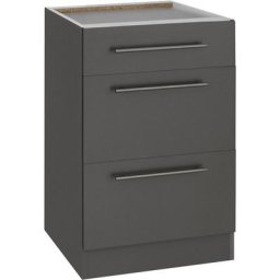 wiho Küchen Unterschrank Unna 50 cm breit, mit 2 großen Auszügen, ohne Arbeitsplatte