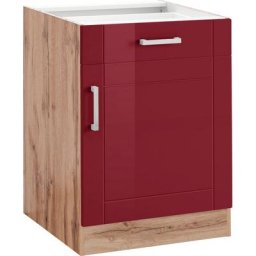 HELD MÖBEL Unterschrank Tinnum 60 cm breit, MDF-Fronten, Metallgriff, 1 Schubkasten, 1 Tür
