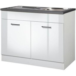 HELD MÖBEL Spülenschrank Trier Breite 100 cm, inklusive Einbauspüle