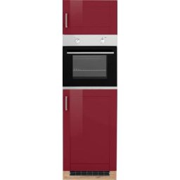 HELD MÖBEL Backofenumbauschrank Tinnum 60 cm breit, 200 cm hoch, Metallgriffe, MDF Fronten, für Backofen