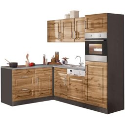 HELD MÖBEL Winkelküche Stockholm, Stellbreite 230/170 cm, mit hochwertigen MDF Fronten im Landhaus-Stil