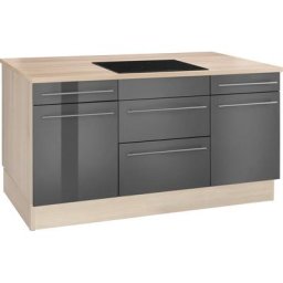 OPTIFIT Kochinsel Bern, Stellbreite 160x95 cm mit höhenverstellbaren Füßen, mit Metallgriffen