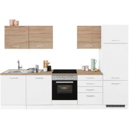 HELD MÖBEL Küchenzeile Visby, ohne E-Geräte, Breite 300 cm für Kühlschrank