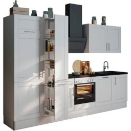 OPTIFIT Küche Ahus, 310 cm breit, MDF Fronten, Soft Close Funktion