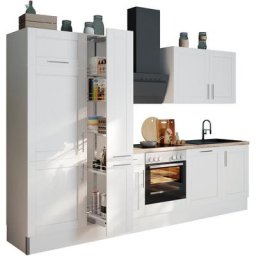 OPTIFIT Küche Ahus, 310 cm breit, MDF Fronten, Soft Close Funktion