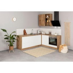 HELD MÖBEL Küche Bruneck, Stellbreite 240/180 cm breit, wahlweise mit oder ohne E-Geräte, MDF