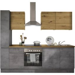 BASIC by Balculina Küche Adna, Breite 250 cm, wahlweise mit oder ohne E-Geräte