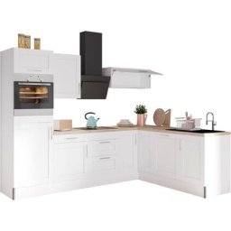 OPTIFIT Küche Ahus, 200 x 270 cm breit, ohne E-Geräte, Soft Close Funktion, MDF Fronten