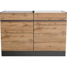 HELD MÖBEL Spülenschrank Riesa Breite 120 cm, MDF-Fronten