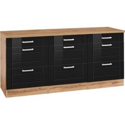 HELD MÖBEL Unterschrank Tinnum 180 cm breit, Metallgriffe, MDF Fronten, mit 3 Schubkästen, 6 Auszüge