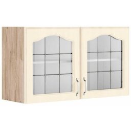 wiho Küchen Glashängeschrank Linz 100 cm breit, mit 2 Glastüren
