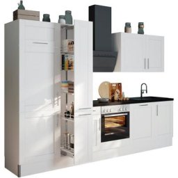 OPTIFIT Küche Ahus, 310 cm breit, MDF Fronten, Soft Close Funktion