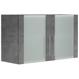 wiho Küchen Glashängeschrank Cali Front mit Glaseinsatz