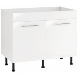 wiho Küchen Spülenschrank Ela Breite 100 cm, höhenverstellbare Füße