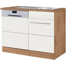 HELD MÖBEL Spülenschrank Wien Breite 110 cm, inkl. Möbelfront für teilintegrierbaren Geschirrspüler