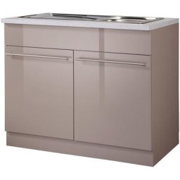 wiho Küchen Spülenschrank Chicago 100 cm breit, inkl. Einbauspüle aus Edelstahl