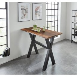 Mäusbacher Bartisch, Gestell in X-Form (Breite 120, 140 oder 160 cm)