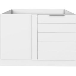 HELD MÖBEL Eckunterschrank Luhe 120 cm breit, hochwertige MDF-Fronten mit waagerechter Lisene