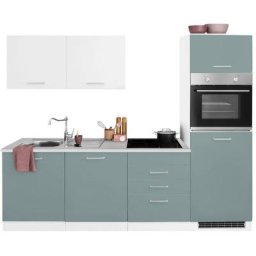 HELD MÖBEL Küchenzeile Visby, ohne E-Geräte, Breite 240 cm für Kühlschrank und Geschirrspüler