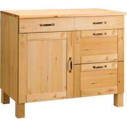 Home affaire Unterschrank Alby Breite 100 cm, 1 Tür, 4 Schubladen