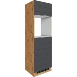 HELD MÖBEL Backofen/Kühlumbauschrank Luhe 60 cm breit, hochwertige MDF-Fronten mit waagerechter Lisene