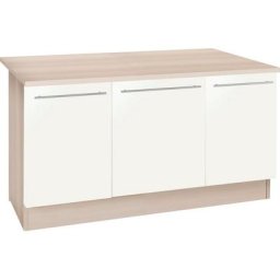 OPTIFIT Kochinsel Bern, mit durchgehender Arbeitsplatte als Theke, Breite 160 cm