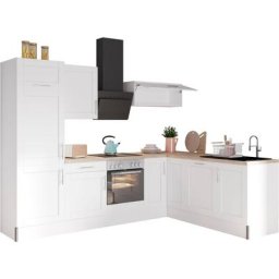 OPTIFIT Küche Ahus, 200 x 270 cm breit, ohne E-Geräte, Soft Close Funktion, MDF Fronten