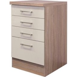Flex-Well Unterschrank Nepal (B x H x T) 50 x 85/86 x 60 cm, mit praktischen Schubkästen