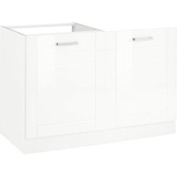 HELD MÖBEL Spülenschrank Tinnum 120 cm breit, MDF-Fronten, Metallgriffe, inklusive Einbauspüle