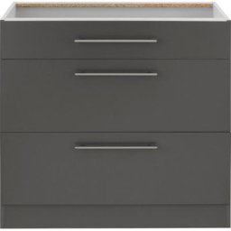 wiho Küchen Unterschrank Unna 90 cm breit, mit 2 großen Auszügen, ohne Arbeitsplatte