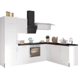 OPTIFIT Küche Ahus, 200 x 270 cm breit, ohne E-Geräte, Soft Close Funktion, MDF Fronten