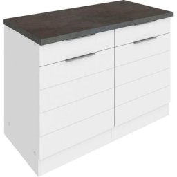 HELD MÖBEL Unterschrank Luhe 120 cm breit, für viel Stauraum, MDF-Fronten mit waagerechter Lisene