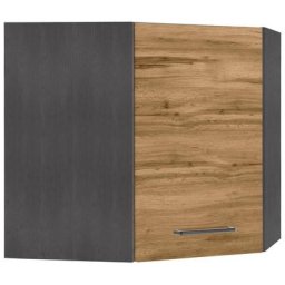 HELD MÖBEL Eckhängeschrank Tulsa 60 cm breit, 1 Tür, schwarzer Metallgriff, hochwertige MDF Front