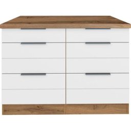 HELD MÖBEL Unterschrank Luhe 120 cm breit, für viel Stauraum, MDF-Fronten mit waagerechter Lisene