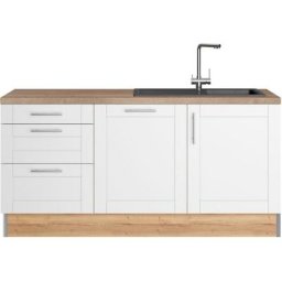 OPTIFIT Küche Ahus, 180 cm breit, ohne E-Geräte, Soft Close Funktion, MDF Fronten