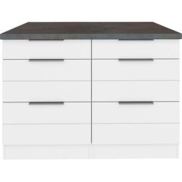 HELD MÖBEL Unterschrank Luhe 120 cm breit, für viel Stauraum, MDF-Fronten mit waagerechter Lisene