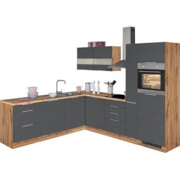 HELD MÖBEL Küche Luhe, Stellbreite 240x270 cm, wahlweise mit oder ohne E-Geräten, MDF-Fronten