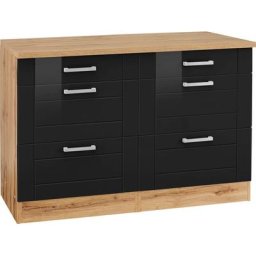 HELD MÖBEL Unterschrank Tinnum 120 cm breit, Metallgriffe, MDF Fronten, mit 2 Schubkästen