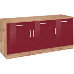 HELD MÖBEL Unterschrank Tinnum 180 cm breit, Metallgriffe, MDF Fronten, 3 Schubkästen, 3 Türen