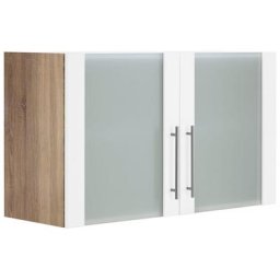 wiho Küchen Glashängeschrank Cali Front mit Glaseinsatz